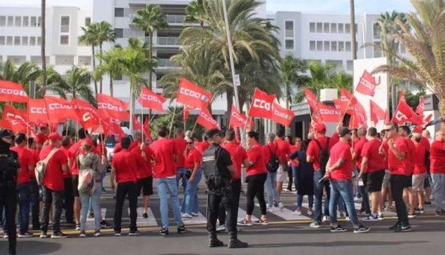 Hotelpersoneel op de Canarische Eilanden staakt tijdens de paasvakantie