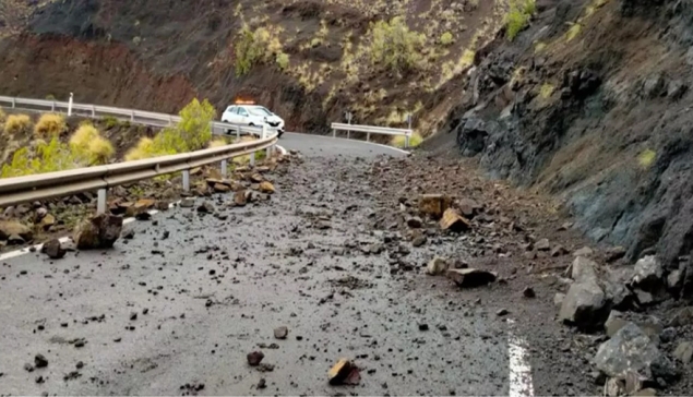 Aardverschuivingen dwingen tot meerdaagse afsluiting van de toegang tussen Ayacata en de Presa de Las Niñas op Gran Canaria