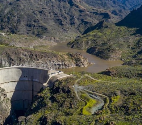 Salto de Chira omvat acht acties in de barranco van Arguineguín