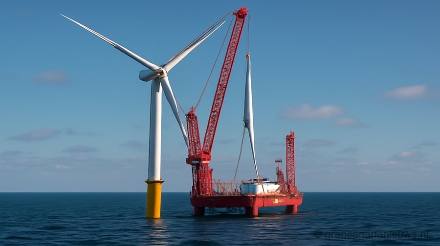 Madrid opent de hand en stimuleert de ontwikkeling van windenergie op zee op Gran Canaria