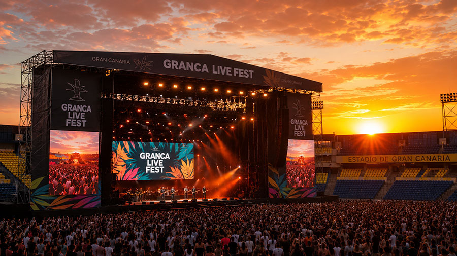 Granca Live Fest 2026 van 2 t/m 5 juli in het Estadio de Gran Canaria