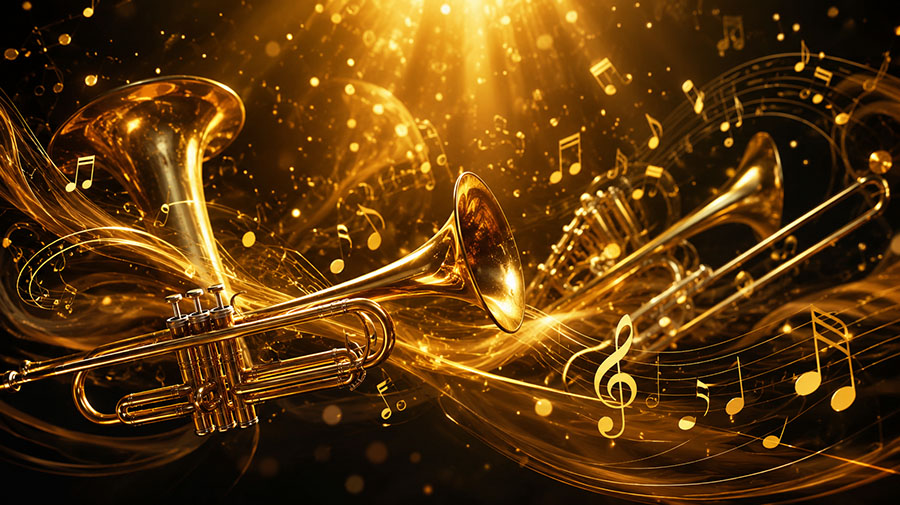 Mnozil Brass, wereldberoemd koperensemble, treedt op tijdens het Maspalomas Trompetfestival