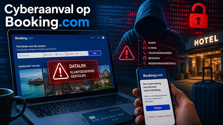 Cyberaanval op Booking.com laat vakantiegangers zonder accommodatie achter